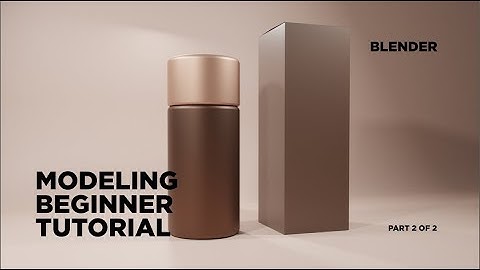 3D Cosmetics MOCKUP in BLENDER 2.9   PART 2