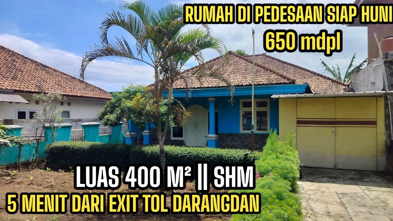 RUMAH DI PEDESAAN SIAP HUNI || DEKAT EXIT TOLL DARANGDAN PURWAKARTA