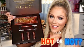 NEW URBAN DECAY NAKED HEAT PALETTE + COLLECTION | FULL FACE FIRST IMPRESSIONS