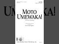 Moto Umewaka SATB A Cappella Opt Percussion Arr Robert Jim Begisen Score Sound 