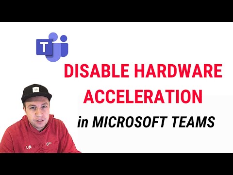 How to disable GPU hardware acceleration in MS TEAMS?