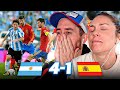 Españoles REACCIONAN a ARGENTINA 🇦🇷 MACHACANDO a ESPAÑA 🇪🇸