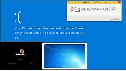 All Windows Error, Startup And Shutdown Sounds (1985-2021)