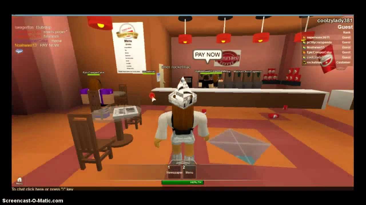 Seattles Best Coffee Shop Roblox Youtube - work at a coffee shop in roblox