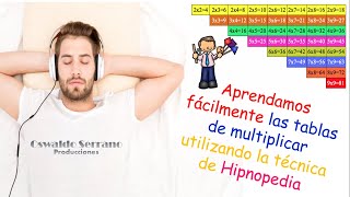 APRENDE DE MANERA EFECTIVA LAS TABLAS DE MULTIPLICAR POR MEDIO DE LA HIPNOPEDIA.