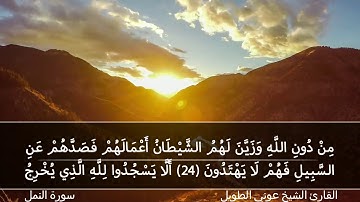 القارئ الشيخ عوني الطويل  سورة النمل (قراءة تعليمية)