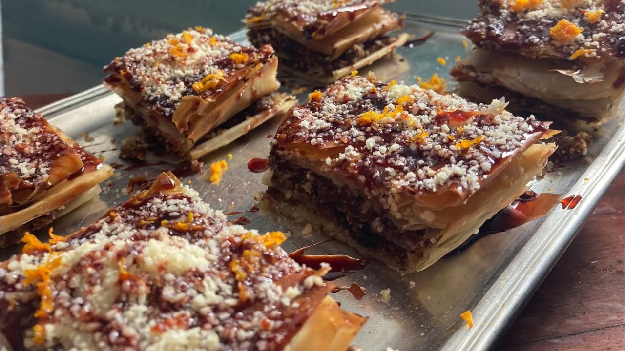 BAKLAVA vegan, DOLCE SENZA ZUCCHERO turco BUONISSIMO e FACILE di frutta secca