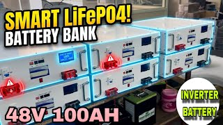 48V 100Ah LiFEPO4 BATTERY PACK / INVERTER , SOLAR BATTERY 