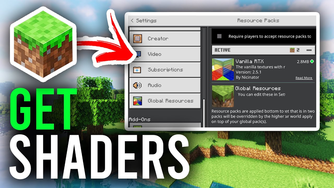 Best 1.20 Minecraft Bedrock Shaders & how to install them - Dexerto