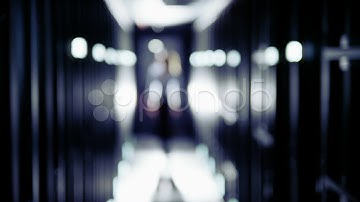 Attractive It Engineer Working In A Data Center. Stock Footage