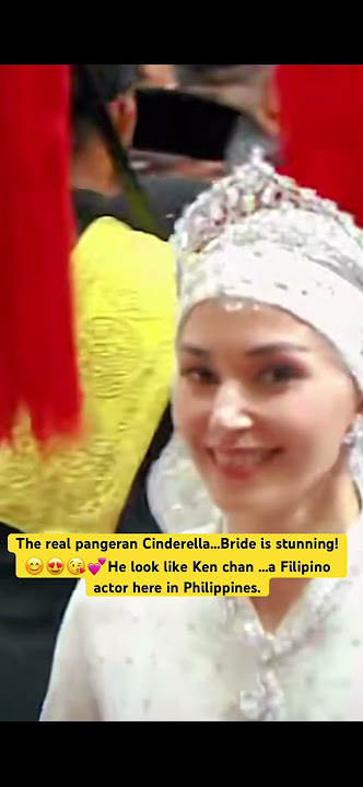 The real pangeran Cinderella Bride is stunning he look like Ken chan a Filipino actor #mateen #royal