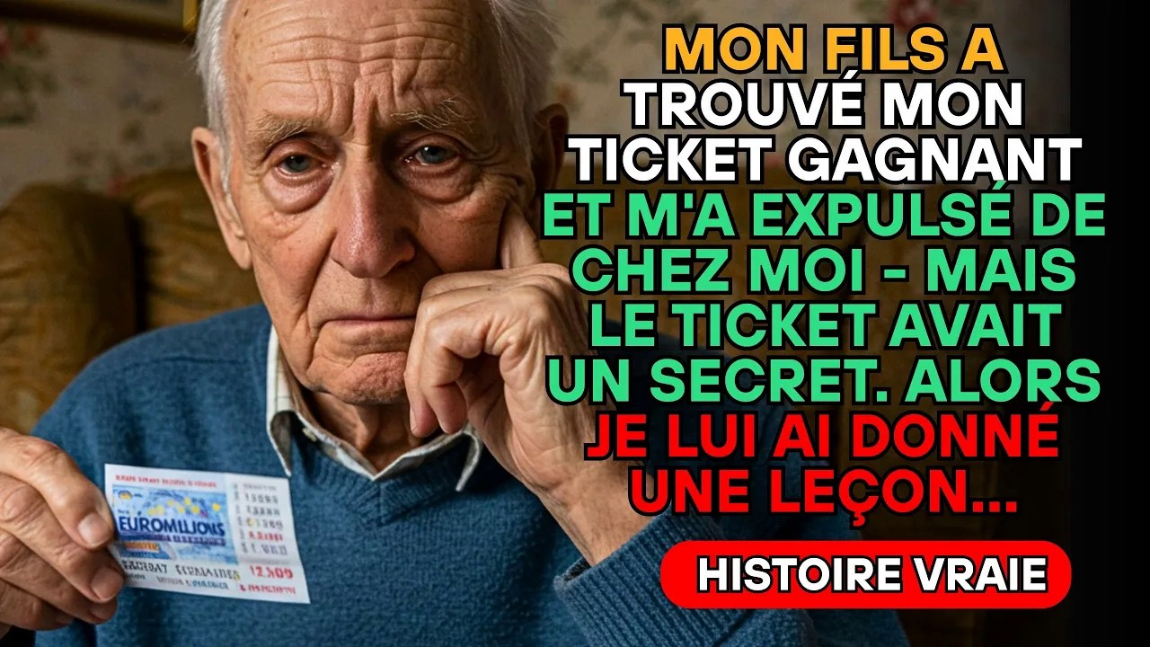 Mon propre fils m’a attrapé par le bras et m’a poussé vers la porte en hurlant : « Papa, tu as cinq minutes pour faire tes valises et sortir de ma maison. J’ai gagné 120 millions à l’Euromillion,...