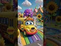 Wheels On The Bus Go To Town | Nursery Rhymes & Kids Songs - Baby Car TV
