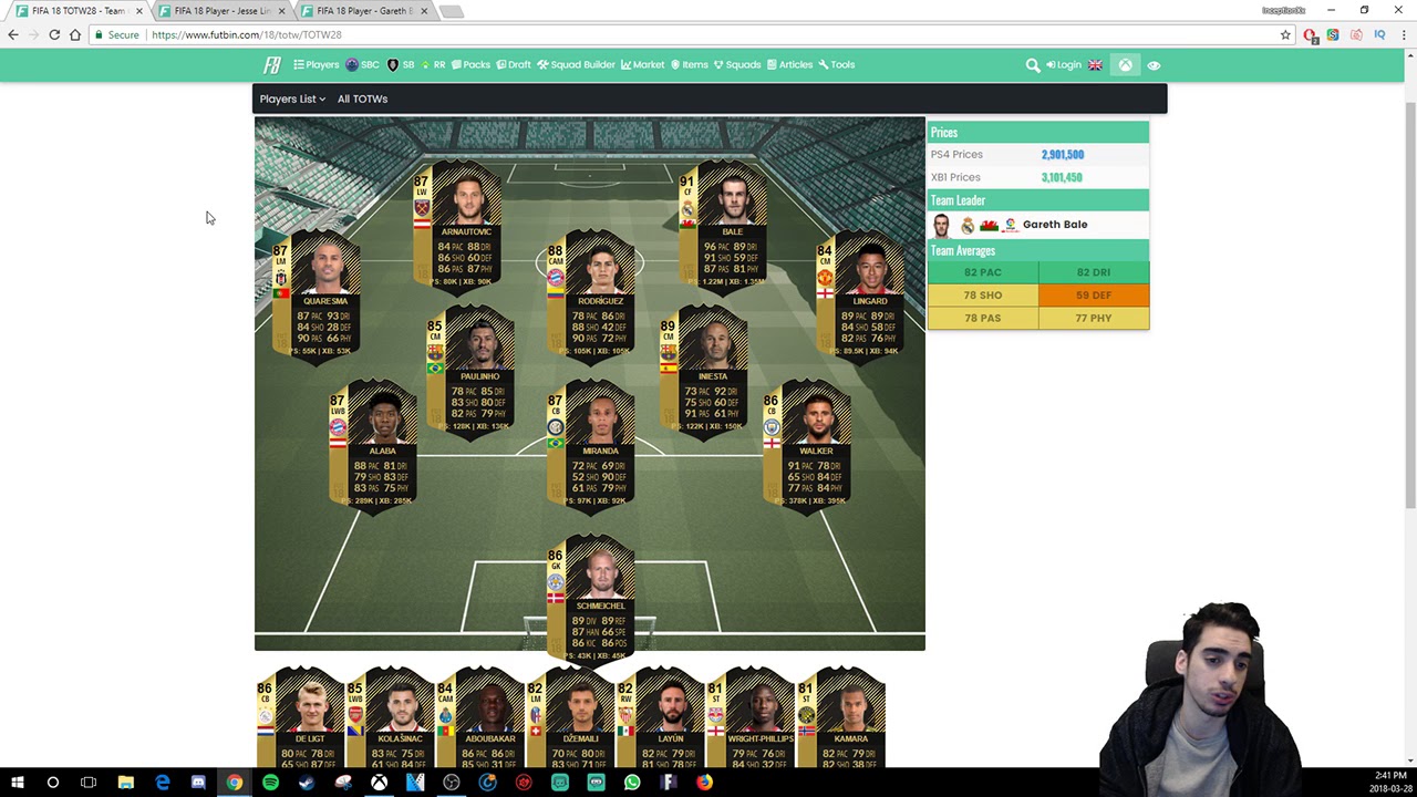 WHICH TOTW PLAYERS ARE GOOD OR BAD? (TOTW 28) (IMO) - FIFA 18 ULTIMATE TEAM