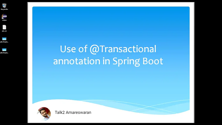 Use of @Transactional annotation in Spring Boot