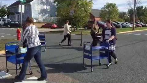 UW-Stout Book Cart Drill Team