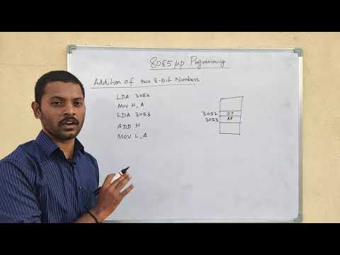 (8085 micro processor) Addition and Subtraction of two 8 bit number in tamil