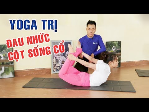 Bài tập yoga trị đau nhức mỏi cột sống, cổ | Yoga tại nhà Hóng Showbiz