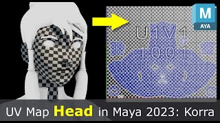 UV Map a Head in Maya 2023: 🔥🌊Korra💨🌎