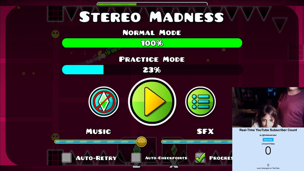 Me Playing Geometry Dash First Time Ever!! - YouTube