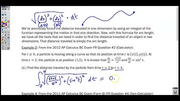 Section 8-13 Video 2- The Arc Length of a Smooth, Planar Curve and Distance Traveled