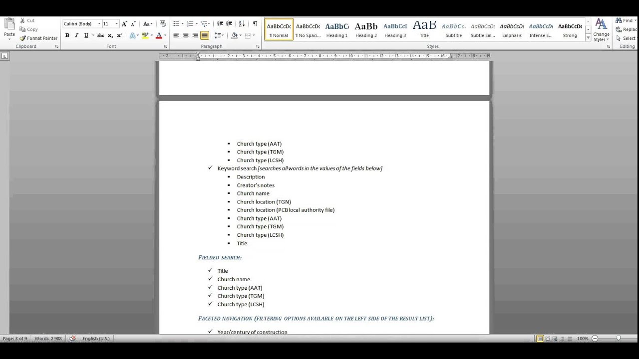 Metadata Design Project (2014): Application Scenario Description; Metadata Application Profile (MAP)