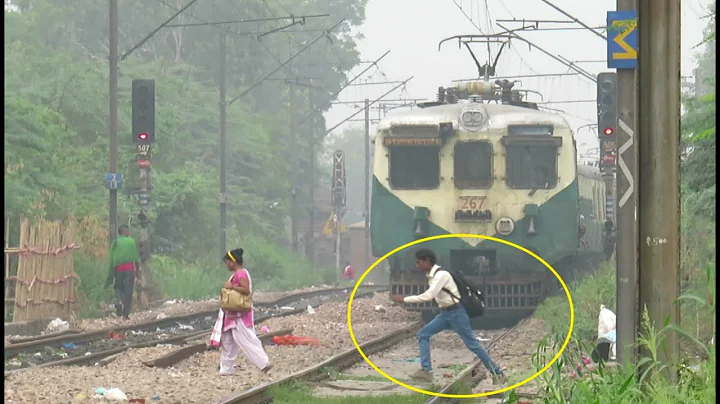 Don't Blame Railway for Accident | Crazy Man just Missed Hit by Train. - DayDayNews