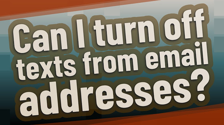 How to stop spam text messages from email addresses at&t