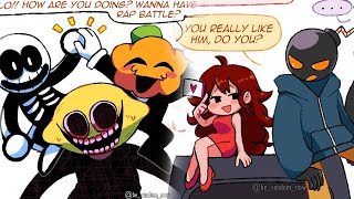 2 tall 💣🍋 4 shorties 💣🎤🎃💀 || Girlfriend knows something   Friday Night Funkin | Comic Dub By Mi Meme