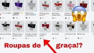 Roblox - COMO FAZER ROUPA DE GRAÇA SEM ROBUX!!! 