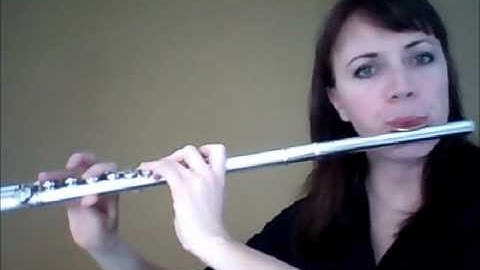 How to learn the chromatic scale on the flute video