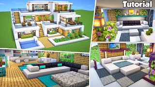 Minecraft: Modern House #45 Interior Tutorial - How to Build - 💡Material List in Description! by WiederDude 64,684 views 2 weeks ago 18 minutes