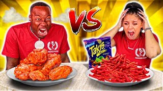 SPICY VS EXTREME SPICY FOOD CHALLENGE