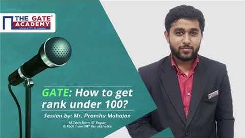 HOW TO GET AIR 1 IN GATE 2019 BY IIT ROBOTICS TOPPER PRANSHU MAHAJAN