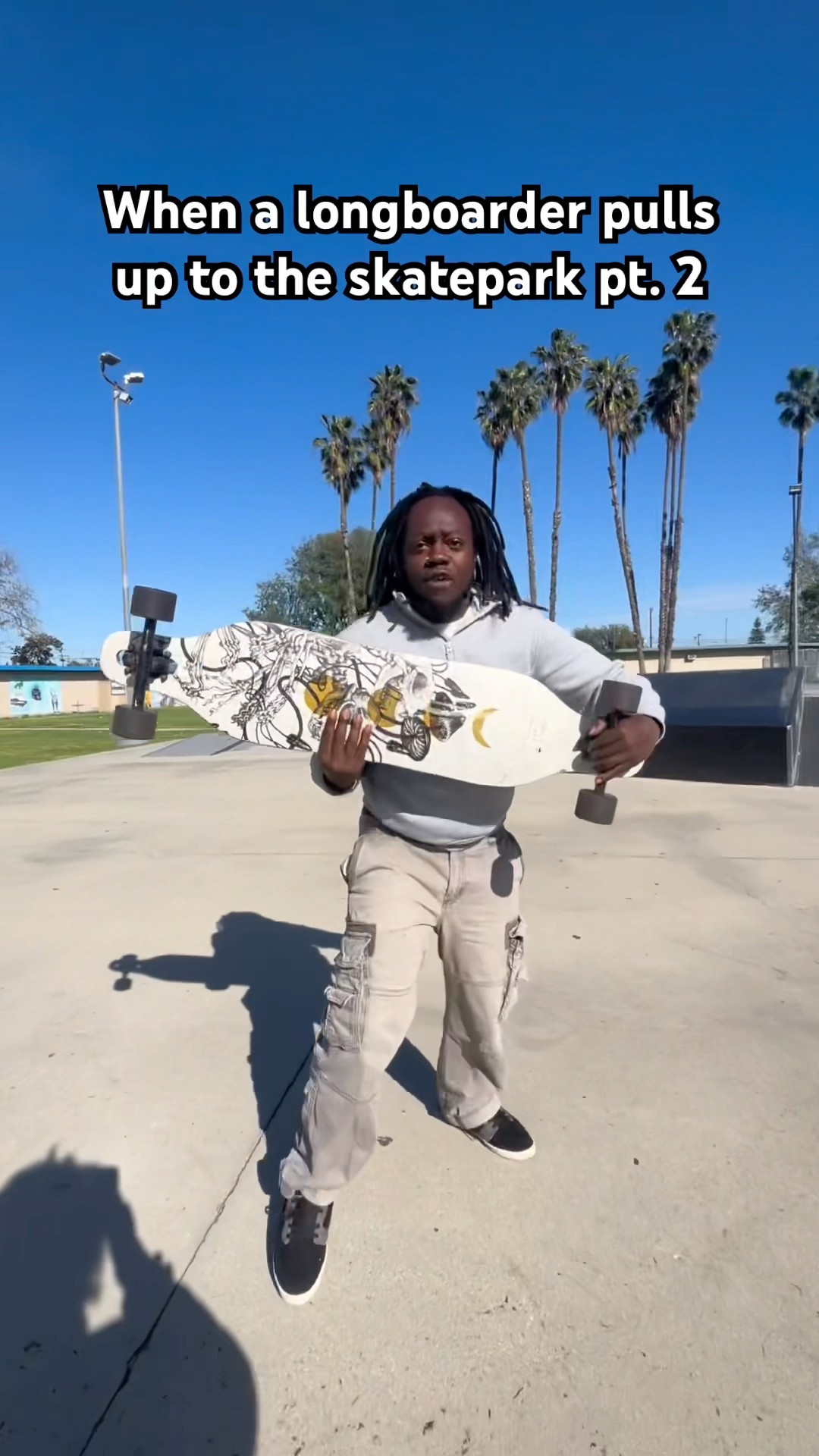When a longboarder pulls up to the skatepark pt. 2 - YouTube