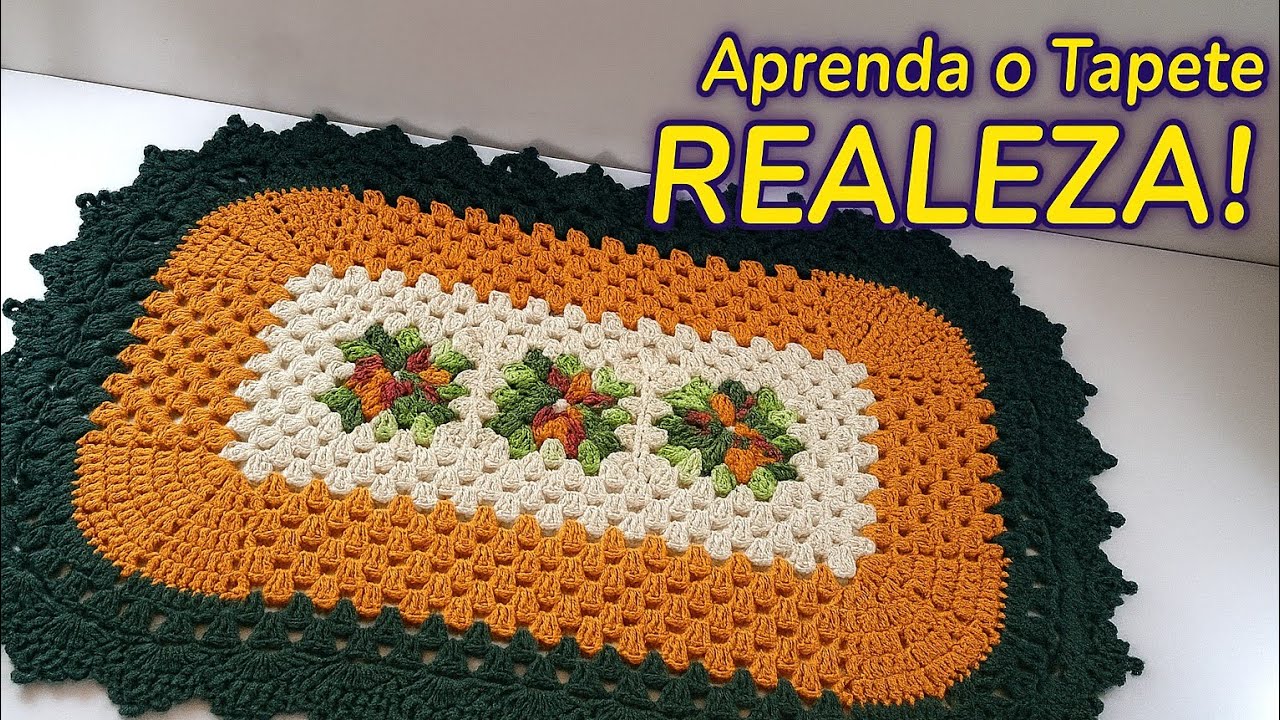 ✨Tapete Realeza em Crochê | Passo a Passo Fácil e Encantador ✨