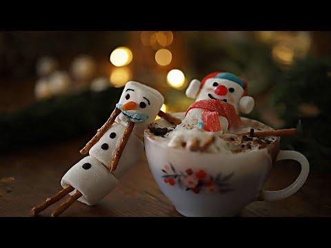 [ENG <strong>CC</strong>] 미소가 피어오르는 한잔, 핫초코와 마시멜로 눈사람⛄️I NG컷 포함 : <strong>Hot</strong> Chocolate and Marshmallow Snowman [아내의 홈카페]