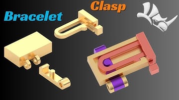 Bracelet Side Tongue Clasp Design | 3D Jewelry Clasp Tutorial in Rhino, Matrix & Blender