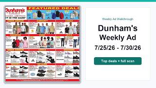 Dunham's Weekly Ad (7/25/26 - 7/30/26) Best Deals