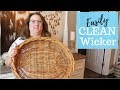 HOW TO CLEAN WICKER AND BASKETS [Easy!!] | Quick Tip Tuesday