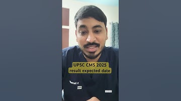 UPSC CMS 2025 result expected date!! #upsc #cms #2025 #result #doctors