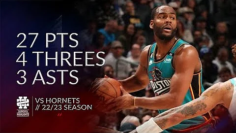 Alec Burks 27 pts 4 threes 3 asts vs Hornets 22/23...