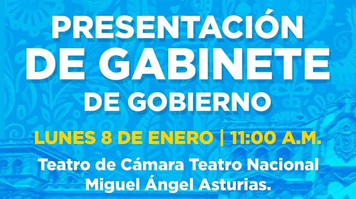 Presentación de Gabinete de Gobierno