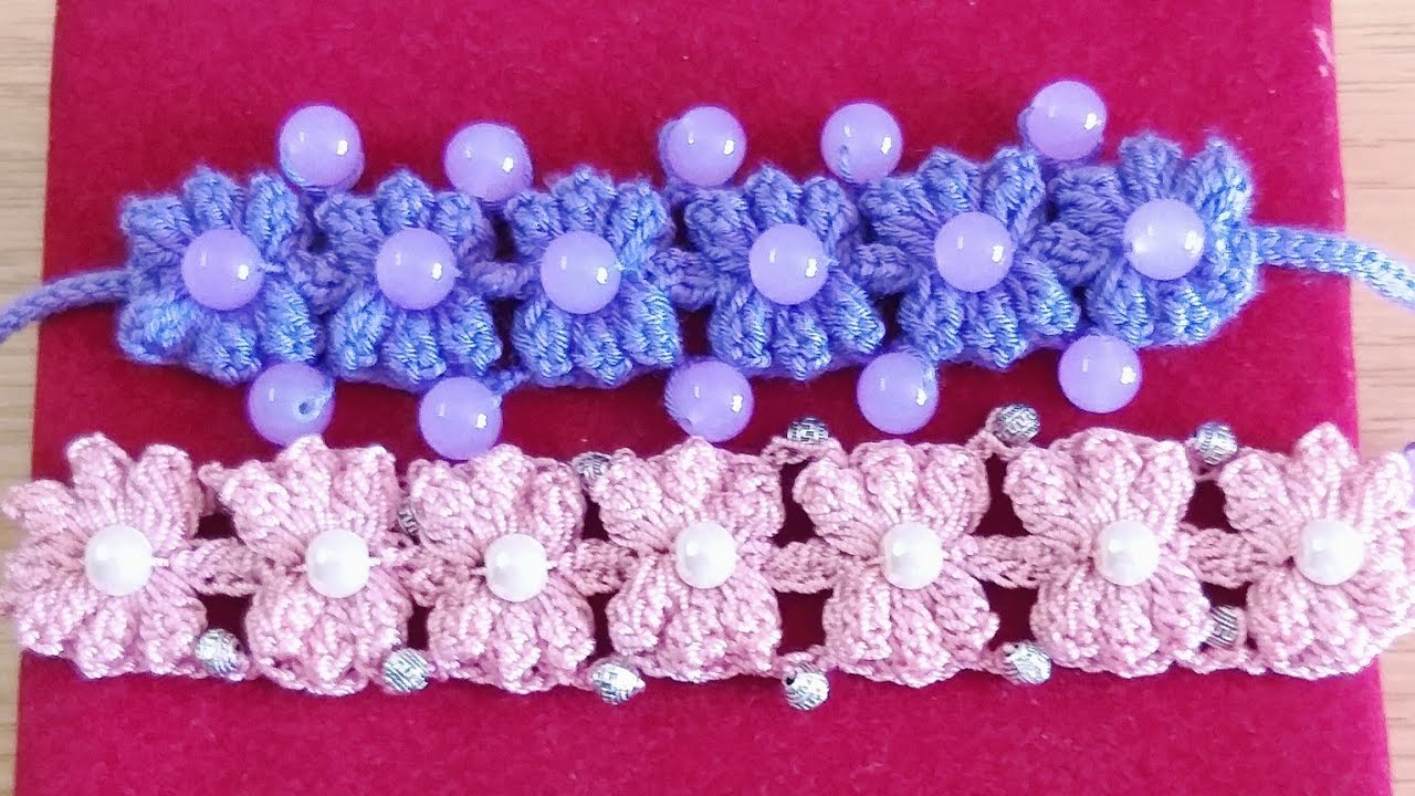 كروشيه اكسسوار/سوار/باندانة/حزام/يد شنطة/Crochet Barcelet