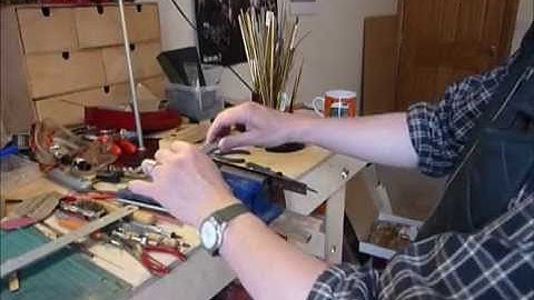 Scratch building 4: Draw-filing to smooth metal edges