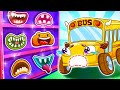 Funny school bus lost teeth  my teeth got lost  lamba lamby kids songs  nursery rhymes