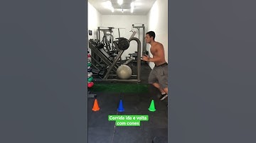 Corrida ida e volta com cones - Prof. Matheus Gomes #shorts