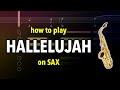 How to play hallelujah on sax  saxplained