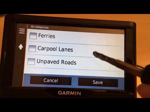 How to set the Garmin GPS navigation to avoid toll roads and highways.（如何设置导航避开收费路和高速路）
