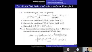 Probability Theory 80 Conditional Distributions of Continuous Random Variables Part IV